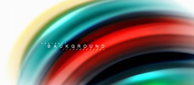 Sıvı sıvı karıştırma renkler konsepti üzerine açık gri renkli, eğri akışı, trendy soyut düzeni şablonu iş veya teknoloji sunu veya web broşür kapak için duvar kağıdı