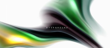 Sıvı sıvı karıştırma konsepti üzerine açık gri renkli, eğri akışı, iş veya teknoloji sunu veya web broşür kapak, duvar kağıdı için trendy soyut düzeni şablonu renkleri. Vektör çizim