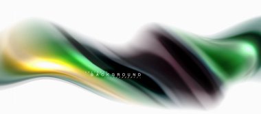 Sıvı sıvı karıştırma renkler konsepti üzerine açık gri renkli, eğri akışı, trendy soyut düzeni şablonu iş veya teknoloji sunu veya web broşür kapak için duvar kağıdı