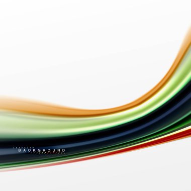 Sıvı sıvı karıştırma renkler konsepti üzerine açık gri renkli, eğri akışı, trendy soyut düzeni şablonu iş veya teknoloji sunu veya web broşür kapak için duvar kağıdı