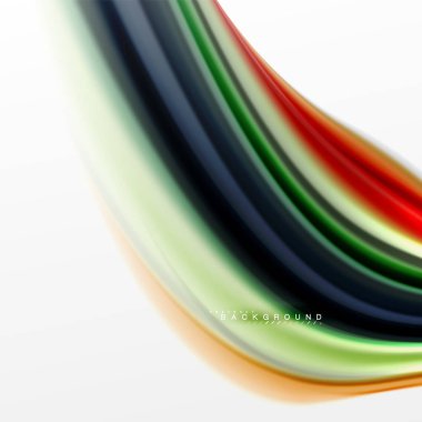 Sıvı sıvı karıştırma renkler konsepti üzerine açık gri renkli, eğri akışı, trendy soyut düzeni şablonu iş veya teknoloji sunu veya web broşür kapak için duvar kağıdı