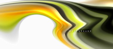 Sıvı sıvı karıştırma renkler konsepti üzerine açık gri renkli, eğri akışı, trendy soyut düzeni şablonu iş veya teknoloji sunu veya web broşür kapak için duvar kağıdı