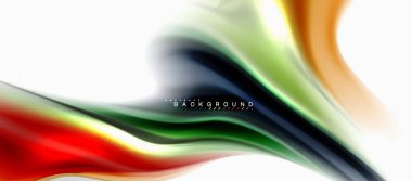 Sıvı sıvı karıştırma renkler konsepti üzerine açık gri renkli, eğri akışı, trendy soyut düzeni şablonu iş veya teknoloji sunu veya web broşür kapak için duvar kağıdı