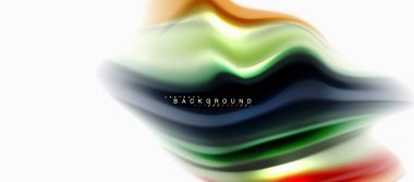 Sıvı sıvı karıştırma renkler konsepti üzerine açık gri renkli, eğri akışı, trendy soyut düzeni şablonu iş veya teknoloji sunu veya web broşür kapak için duvar kağıdı