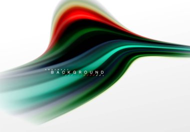 Sıvı sıvı karıştırma renkler konsepti üzerine açık gri renkli, eğri akışı, trendy soyut düzeni şablonu iş veya teknoloji sunu veya web broşür kapak için duvar kağıdı