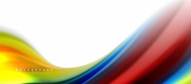 Sıvı sıvı karıştırma renkler konsepti üzerine açık gri renkli, eğri akışı, trendy soyut düzeni şablonu iş veya teknoloji sunu veya web broşür kapak için duvar kağıdı