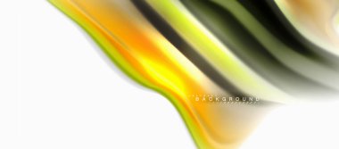 Sıvı sıvı karıştırma renkler konsepti üzerine açık gri renkli, eğri akışı, trendy soyut düzeni şablonu iş veya teknoloji sunu veya web broşür kapak için duvar kağıdı