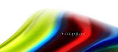 Sıvı sıvı karıştırma renkler konsepti üzerine açık gri renkli, eğri akışı, trendy soyut düzeni şablonu iş veya teknoloji sunu veya web broşür kapak için duvar kağıdı