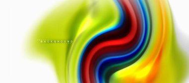 Sıvı sıvı karıştırma renkler konsepti üzerine açık gri renkli, eğri akışı, trendy soyut düzeni şablonu iş veya teknoloji sunu veya web broşür kapak için duvar kağıdı