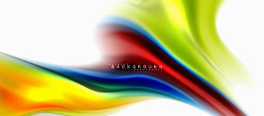 Sıvı sıvı karıştırma renkler konsepti üzerine açık gri renkli, eğri akışı, trendy soyut düzeni şablonu iş veya teknoloji sunu veya web broşür kapak için duvar kağıdı