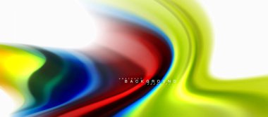 Sıvı sıvı karıştırma renkler konsepti üzerine açık gri renkli, eğri akışı, trendy soyut düzeni şablonu iş veya teknoloji sunu veya web broşür kapak için duvar kağıdı