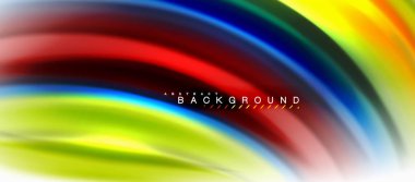 Sıvı sıvı karıştırma renkler konsepti üzerine açık gri renkli, eğri akışı, trendy soyut düzeni şablonu iş veya teknoloji sunu veya web broşür kapak için duvar kağıdı