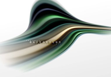 Sıvı sıvı karıştırma renkler konsepti üzerine açık gri renkli, eğri akışı, trendy soyut düzeni şablonu iş veya teknoloji sunu veya web broşür kapak için duvar kağıdı