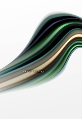 Sıvı sıvı karıştırma renkler konsepti üzerine açık gri renkli, eğri akışı, trendy soyut düzeni şablonu iş veya teknoloji sunu veya web broşür kapak için duvar kağıdı