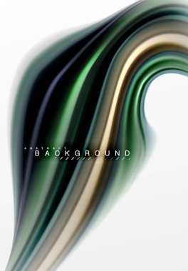 Sıvı sıvı karıştırma renkler konsepti üzerine açık gri renkli, eğri akışı, trendy soyut düzeni şablonu iş veya teknoloji sunu veya web broşür kapak için duvar kağıdı