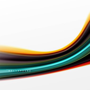 Sıvı sıvı karıştırma renkler konsepti üzerine açık gri renkli, eğri akışı, trendy soyut düzeni şablonu iş veya teknoloji sunu veya web broşür kapak için duvar kağıdı