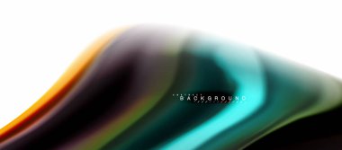 Sıvı sıvı karıştırma renkler konsepti üzerine açık gri renkli, eğri akışı, trendy soyut düzeni şablonu iş veya teknoloji sunu veya web broşür kapak için duvar kağıdı