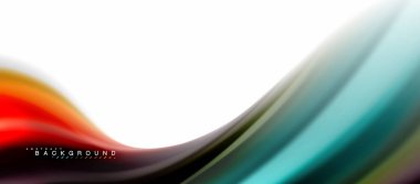 Sıvı sıvı karıştırma renkler konsepti üzerine açık gri renkli, eğri akışı, trendy soyut düzeni şablonu iş veya teknoloji sunu veya web broşür kapak için duvar kağıdı