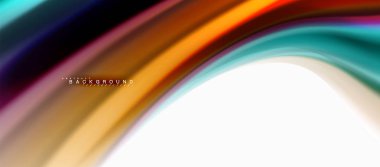 Sıvı sıvı karıştırma renkler konsepti üzerine açık gri renkli, eğri akışı, trendy soyut düzeni şablonu iş veya teknoloji sunu veya web broşür kapak için duvar kağıdı