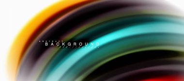 Sıvı sıvı karıştırma renkler konsepti üzerine açık gri renkli, eğri akışı, trendy soyut düzeni şablonu iş veya teknoloji sunu veya web broşür kapak için duvar kağıdı