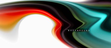 Sıvı sıvı karıştırma renkler konsepti üzerine açık gri renkli, eğri akışı, trendy soyut düzeni şablonu iş veya teknoloji sunu veya web broşür kapak için duvar kağıdı