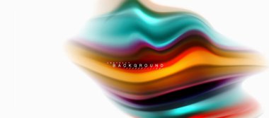 Sıvı sıvı karıştırma renkler konsepti üzerine açık gri renkli, eğri akışı, trendy soyut düzeni şablonu iş veya teknoloji sunu veya web broşür kapak için duvar kağıdı