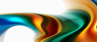 Sıvı sıvı karıştırma renkler konsepti üzerine açık gri renkli, eğri akışı, trendy soyut düzeni şablonu iş veya teknoloji sunu veya web broşür kapak için duvar kağıdı