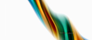 Sıvı sıvı karıştırma renkler konsepti üzerine açık gri renkli, eğri akışı, trendy soyut düzeni şablonu iş veya teknoloji sunu veya web broşür kapak için duvar kağıdı