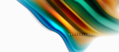 Sıvı sıvı karıştırma renkler konsepti üzerine açık gri renkli, eğri akışı, trendy soyut düzeni şablonu iş veya teknoloji sunu veya web broşür kapak için duvar kağıdı