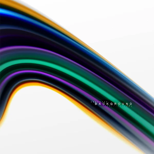 Liquide Liquide Mélange Concept Couleurs Sur Fond Gris Clair Flux — Image vectorielle