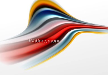 Sıvı sıvı karıştırma renkler konsepti üzerine açık gri renkli, eğri akışı, trendy soyut düzeni şablonu iş veya teknoloji sunu veya web broşür kapak için duvar kağıdı