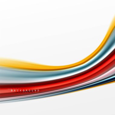 Sıvı sıvı karıştırma renkler konsepti üzerine açık gri renkli, eğri akışı, trendy soyut düzeni şablonu iş veya teknoloji sunu veya web broşür kapak için duvar kağıdı