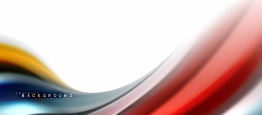 Sıvı sıvı karıştırma renkler konsepti üzerine açık gri renkli, eğri akışı, trendy soyut düzeni şablonu iş veya teknoloji sunu veya web broşür kapak için duvar kağıdı