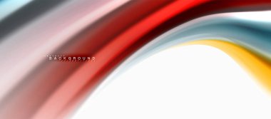 Sıvı sıvı karıştırma renkler konsepti üzerine açık gri renkli, eğri akışı, trendy soyut düzeni şablonu iş veya teknoloji sunu veya web broşür kapak için duvar kağıdı