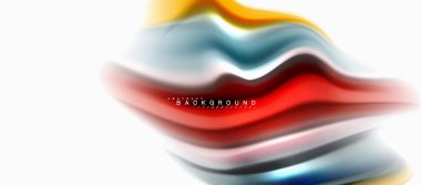 Sıvı sıvı karıştırma renkler konsepti üzerine açık gri renkli, eğri akışı, trendy soyut düzeni şablonu iş veya teknoloji sunu veya web broşür kapak için duvar kağıdı