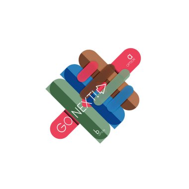 Özet satırları geometrik Infographic layoutabstract satırları geometrik Infographic düzeni, veri görselleştirme tasarım, seçeneği adım adım programı, web kutusu