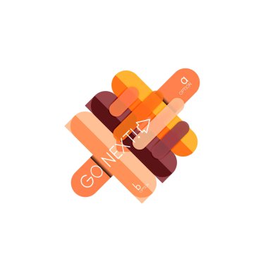 Özet satırları geometrik Infographic layoutabstract satırları geometrik Infographic düzeni, veri görselleştirme tasarım, seçeneği adım adım programı, web kutusu