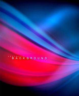 Neon holografik sıvı renkli dalga web, duvar kağıdı, desen, doku ve arka plan için