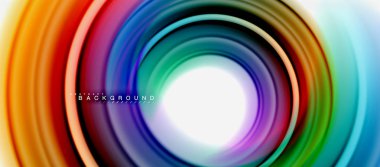 Gökkuşağı sıvı soyut girdap şekli, bükülmüş sıvı renkler tasarım, renkli mermer veya plastik dalgalı doku arka plan, çok renkli şablonu için iş veya teknoloji sunu veya web broşürü