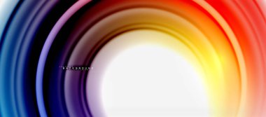 Gökkuşağı sıvı renkli arka plan - girdap ve daireler, bükülmüş sıvı renkler, renkli mermer veya plastik dalgalı doku zemin, çok renkli şablonu için iş veya teknoloji