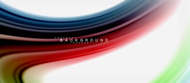 Gökkuşağı sıvı renk arka plan Bükülü sıvı tasarım, renkli mermer veya plastik dalgalı doku zemin, çok renkli şablonu için iş veya teknoloji sunu veya web broşür kapak