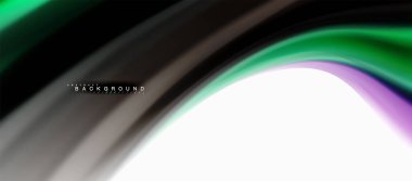 Sıvı sıvı karıştırma konsepti üzerine açık gri renkli, eğri akışı, iş veya teknoloji sunu veya web broşür kapak, duvar kağıdı için trendy soyut düzeni şablonu renkleri. Vektör çizim