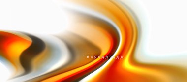 Sıvı sıvı karıştırma renkler konsepti üzerine açık gri renkli, eğri akışı, trendy soyut düzeni şablonu iş veya teknoloji sunu veya web broşür kapak için duvar kağıdı