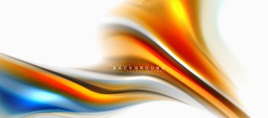 Sıvı sıvı karıştırma renkler konsepti üzerine açık gri renkli, eğri akışı, trendy soyut düzeni şablonu iş veya teknoloji sunu veya web broşür kapak için duvar kağıdı