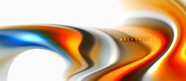 Sıvı sıvı karıştırma renkler konsepti üzerine açık gri renkli, eğri akışı, trendy soyut düzeni şablonu iş veya teknoloji sunu veya web broşür kapak için duvar kağıdı