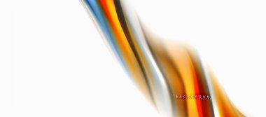 Sıvı sıvı karıştırma renkler konsepti üzerine açık gri renkli, eğri akışı, trendy soyut düzeni şablonu iş veya teknoloji sunu veya web broşür kapak için duvar kağıdı