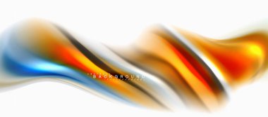 Sıvı sıvı karıştırma renkler konsepti üzerine açık gri renkli, eğri akışı, trendy soyut düzeni şablonu iş veya teknoloji sunu veya web broşür kapak için duvar kağıdı