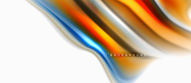 Sıvı sıvı karıştırma renkler konsepti üzerine açık gri renkli, eğri akışı, trendy soyut düzeni şablonu iş veya teknoloji sunu veya web broşür kapak için duvar kağıdı