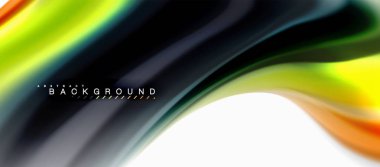 Sıvı sıvı karıştırma renkler konsepti üzerine açık gri renkli, eğri akışı, trendy soyut düzeni şablonu iş veya teknoloji sunu veya web broşür kapak için duvar kağıdı