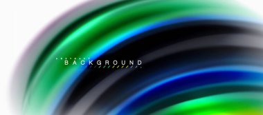 Sıvı sıvı karıştırma renkler konsepti üzerine açık gri renkli, eğri akışı, trendy soyut düzeni şablonu iş veya teknoloji sunu veya web broşür kapak için duvar kağıdı